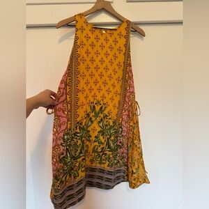 FARM Rio Printed High Neck Mini Dress Large